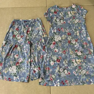 tunic 카모이 요코 룸웨어 꽃무늬