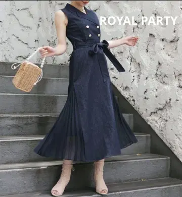 ROYAL PARTY 로얄 파티 데님 슬리브리스 원피스