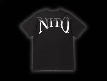 N.I.T.O. 로고 블랙 티셔츠 KEIJU