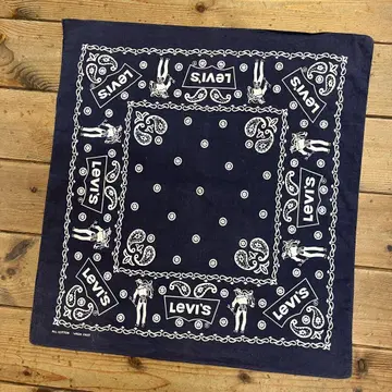 80년대 Levi's 안장 돌먼 반다나 리바이스 네이비