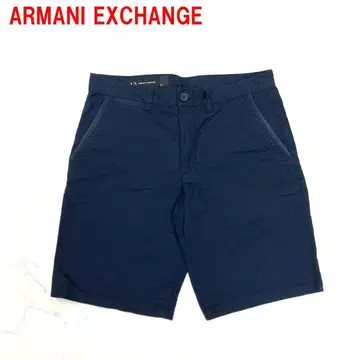 A6423 아르마니 익스체인지 하프 팬츠 면 숏팬츠 네이비 31