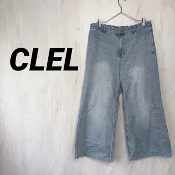 CLEL 빈티지 디자인 플레어 데님 팬츠
