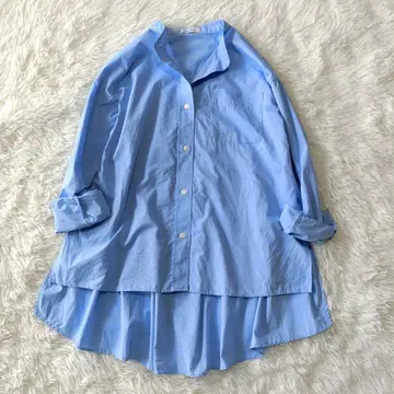 barneys new york 빅 실루엣 밴드 카라 셔츠 면 새상품급