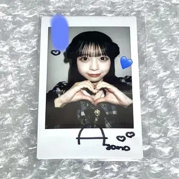 CUTIE STREET 마스다 아야노 체크 의상 특별 사인 폴라로이드