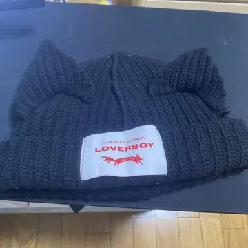 LOVERBOY 고양이 귀 니트 모자