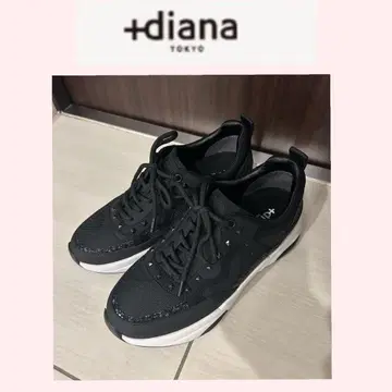 +diana 블랙 비쥬 스니커즈 23cm