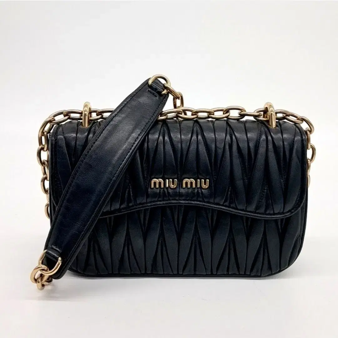 The Barnnet Mini Bag Tweed Chain Belt Mini Bag_Black on