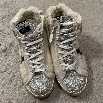GOLDEN GOOSE 보아 스니커즈 화이트/실버 39