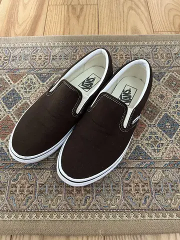 VANS 슬립온 브라운 26cm