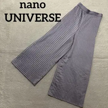 nano universe 플리츠 와이드 팬츠 36 라벤더