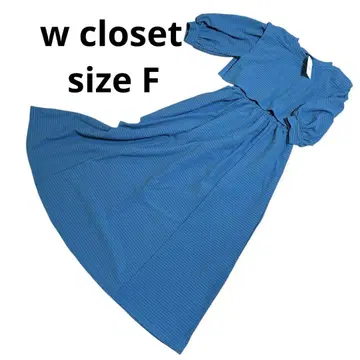 미사용품 w closet 페이크 레이어드 반팔 원피스