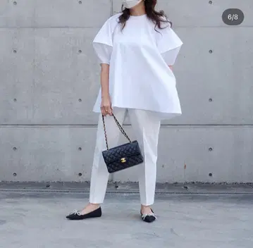 liten 캔디 튜닉 블라우스 화이트 튜닉 반팔
