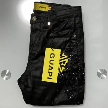 guapi 플레어 데님 28 블랙 구아피 큐빅 구아피