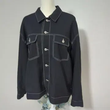 WEGO 노카라 자켓 블랙