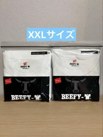 비피 2장 세트 흰색 화이트 남성용 유니섹스 티셔츠 반팔 XXL