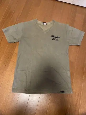 Schott Thunder Oil Co. 올리브 티셔츠