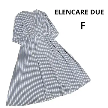 ELENCARE DUE 스키퍼 롱 원피스 A 라인 허리 밴딩