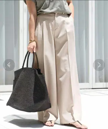 Deuxieme Classe Tuck wide 팬츠