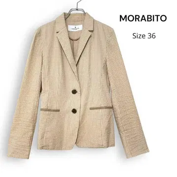 MORABITO 모라비토 시어서커 여성용 자켓 베이지 36