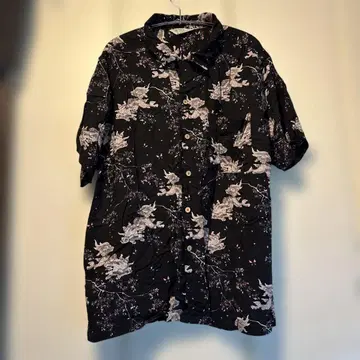 Hawaiian surf Brand 반팔 알로하 셔츠 일본풍 패턴