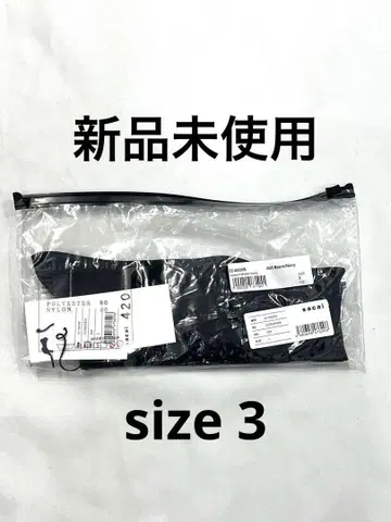 미사용 새상품 sacai 레이어드 삭스 size 3