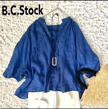 인기 컬러 베이 크루즈 B.C STOCK 고급 린넨 블라우스 블루