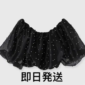 eimy istoire 펄 스터드 오프숄더 블라우스