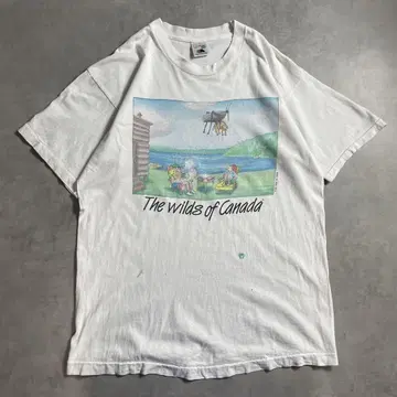 90s USA제 캐나다 아트 회화 art vintage T-shirt
