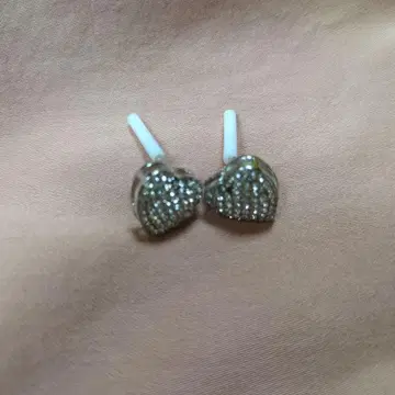 하트 모양 크리스탈 귀걸이