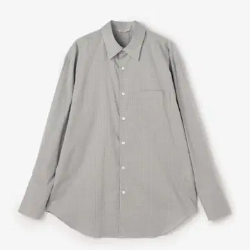 오라리 타자기 체크 셔츠
