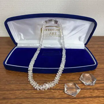 전통 공예 에이가도 수정 목걸이 오각형 육각형 수정 3종 세트