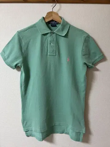 Ralph Lauren 민트 그린 피케 셔츠 XS