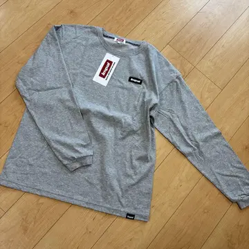 IMPUL 그레이 긴팔 티셔츠