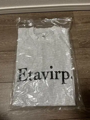 미사용 새상품 Etavirp Logo T 셔츠 ash grey L