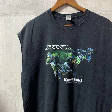 탱크탑 90s 00s 빈티지 Y2K 가와사키 바이크 H465