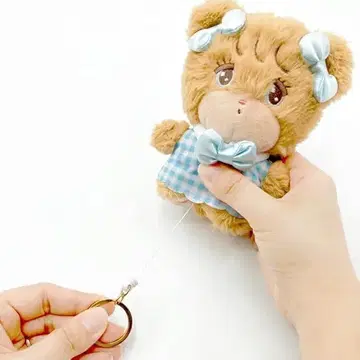 mikko illustrations 낚시릴 마스코트 라떼 키링