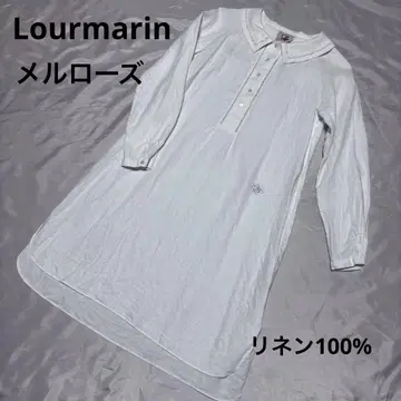 Lourmarin 멜로즈 린넨 100% 레이스 면 긴팔 원피스