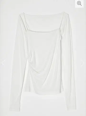 moussy SQUARE NECK GATHER 상의