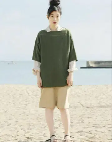 Edwina Hoerl 에드위나 홀 KNIT 반팔 니트 티셔츠