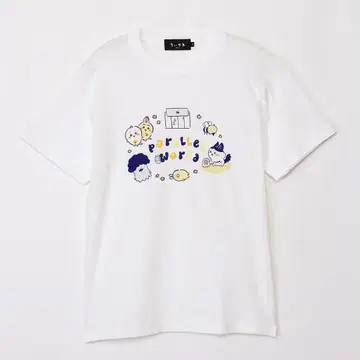 치이카와 (먼작귀) 패러렐 월드! 티셔츠 패러렐 월드 화이트 L 사이즈