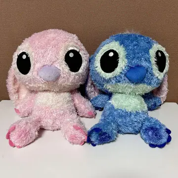 스티치 엔젤 봉제 인형 반짝반짝 푹신푹신 귀가 처진 STITCH