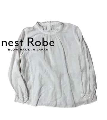 nest Robe 린넨 스탠드 프릴 블라우스 시로 프리 사이즈