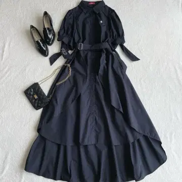 dazzlin polo bcs 콜라보 헤미 레이어드 셔츠 원피스