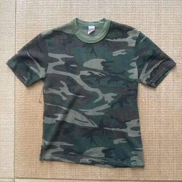 카모플라쥬 메쉬 티셔츠 USA제