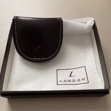 츠치야 가방 제조소 말발굽형 코인 케이스 보르도 브라운