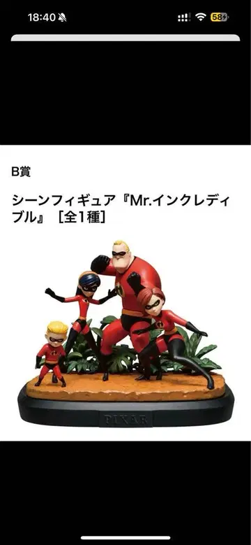 PIXAR 장면 피규어 미스터 인크레더블