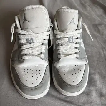 Jordan 로우 컷 스니커즈 그레이/화이트
