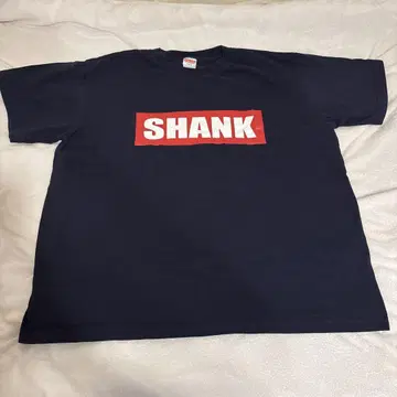 SHANK 프린트 네이비 티셔츠 XL