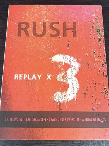 Rush Replay X 3 (수입판 3DVD + 1CD)