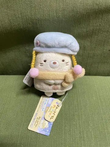 스미코구라시 테노리 봉제 인형 고양이 머플러 베레모
